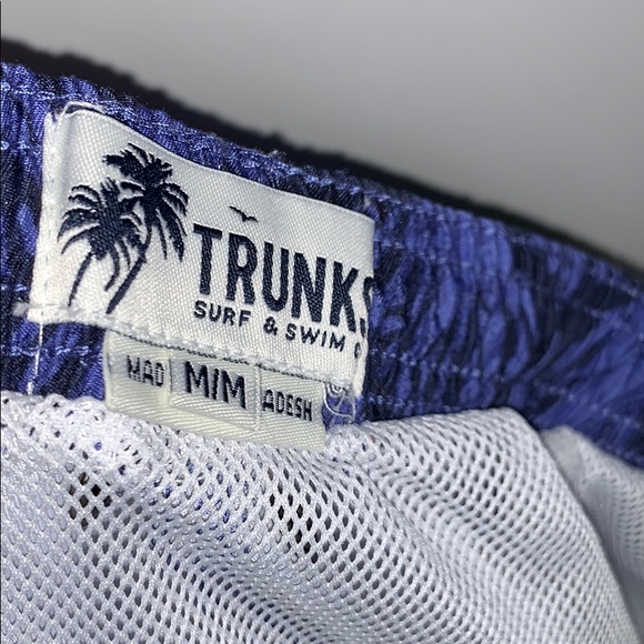 TRUNKS SURF & SWIM CO Blue Swim Trunks Shorts - Picture 6 of 7